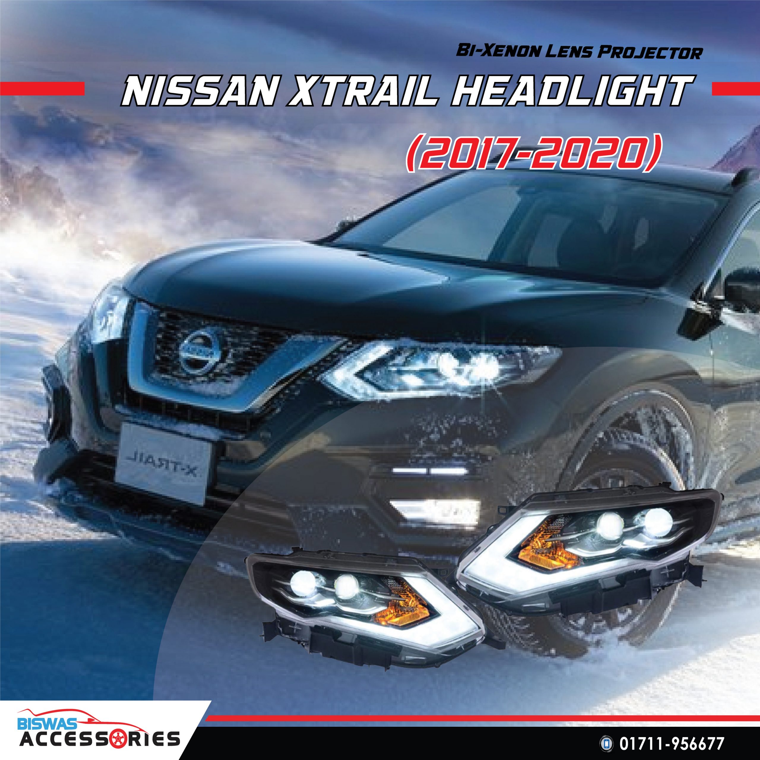 Nissan X-Trail Head Light (2017-2020) - Biswas Accessories